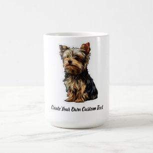 Yorkshire Terrier Hond Maak Je Eigen Tekst Koffiemok