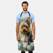 Yorkshire Terriër Hond met paaseieren Vakantie Schort (Gedragen)