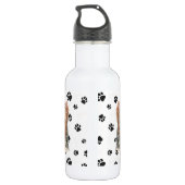 Yorkshire Terrier Hond Pawprint Waterfles (Achterkant)