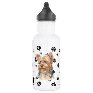 Yorkshire Terrier Hond Pawprint Waterfles
