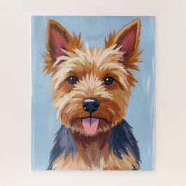 Yorkshire Terrier-hond-portretschilderij Legpuzzel