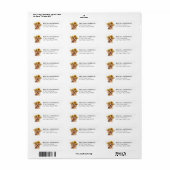 Yorkshire Terrier Hond Retour Adres Label (Full Sheet)