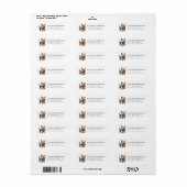 Yorkshire Terrier Hond Retouradres Label (Full Sheet)