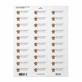 Yorkshire Terrier Hond Retouradres Label (Full Sheet)