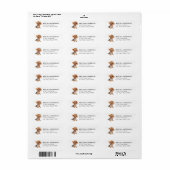Yorkshire Terrier Hond Retouradres Label (Full Sheet)