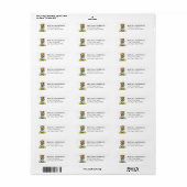 Yorkshire Terrier Hond Retouradres Label (Full Sheet)