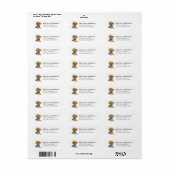 Yorkshire Terrier Hond Retouradres Label (Full Sheet)