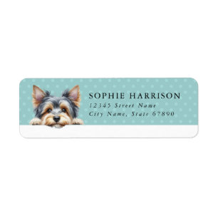 Yorkshire Terrier Hond Retouradres Label