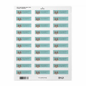 Yorkshire Terrier Hond Retouradres Label (Full Sheet)