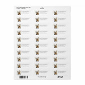 Yorkshire Terrier Hond Retouradres Label (Full Sheet)