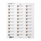 Yorkshire Terrier Hond Retouradres Label (Full Sheet)