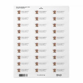 Yorkshire Terrier Hond Retouradres Label (Full Sheet)