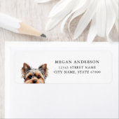 Yorkshire Terrier Hond Retouradres Labels (Insitu)