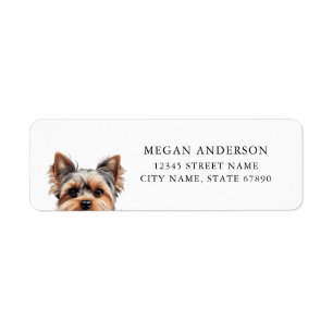 Yorkshire Terrier Hond Retouradres Labels