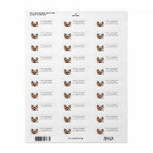 Yorkshire Terrier Hond Retouradres Labels (Full Sheet)