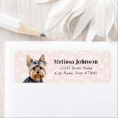 Yorkshire Terrier Hond Retouradres Labels (Insitu)