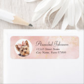 Yorkshire Terrier Hond Retouradres Labels (Insitu)