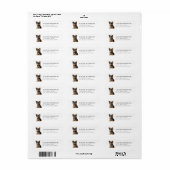Yorkshire Terrier-hond retouradreslabel Etiket (Full Sheet)