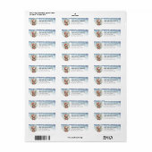 Yorkshire Terrier-hond retouradreslabels Etiket (Full Sheet)