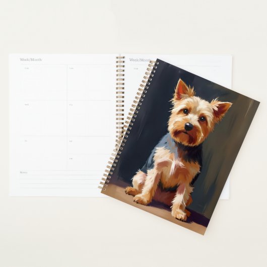 Yorkshire Terrier Hond Schilderij Planner (Display)