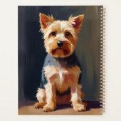 Yorkshire Terrier Hond Schilderij Planner (Achterkant)