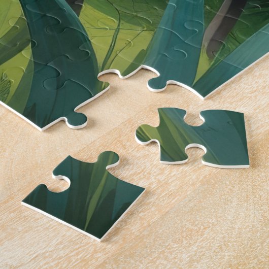 Yorkshire Terrier Hond Spring Bloemen Schilderen Legpuzzel (Zijkant)