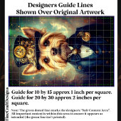 Yorkshire Terrier Hond, Steampunk Pak Tophoed CZ7F Tissuepapier