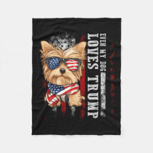 Yorkshire Terrier hond Yorkie Zelfs mijn hond houd Fleece Deken