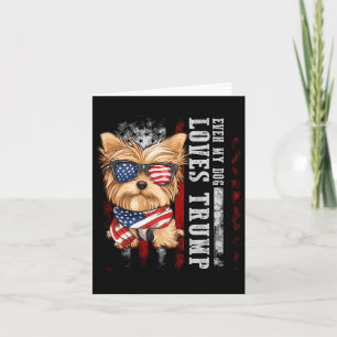 Yorkshire Terrier-hond Yorkie Zelfs mijn hond houd Kaart