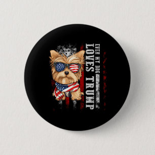 Yorkshire Terrier Hond Yorkie Zelfs Mijn Hond Love Ronde Button 5,7 Cm