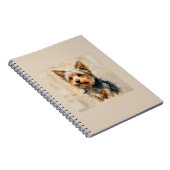 Yorkshire Terrier Honden Kunst Ontwerp Notitieboek (Rechterzijde)