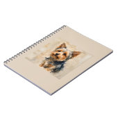 Yorkshire Terrier Honden Kunst Ontwerp Notitieboek (Linkerzijde)