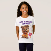 Yorkshire Terrier Honden Vriendschap T-shirt (Voorkant volledig)