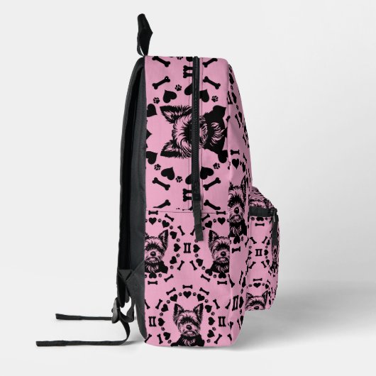 Yorkshire Terrier hondeneigenaar Bedrukte Rugzak (Links)