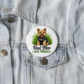 Yorkshire Terrier HondenPapa Echte Mannen Liefhebb Ronde Button 7,6 Cm (In situ)