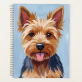 Yorkshire Terrier-hondenportretschilderij Planner (Voorkant)