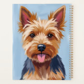 Yorkshire Terrier-hondenportretschilderij Planner (Achterkant)