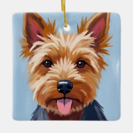 Yorkshire Terrier | Hondenportretschildering Keramisch Ornament