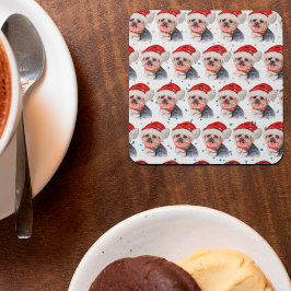 Yorkshire Terrier-hondenras Kerststerren Kartonnen Onderzetters