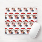 Yorkshire Terrier-hondenras Kerststerren Muismat (Met muis)