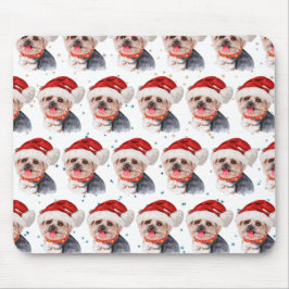 Yorkshire Terrier-hondenras Kerststerren Muismat