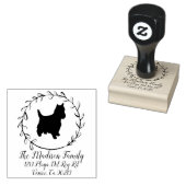 Yorkshire Terrier Hondenras retouradres Rubberstempel (Gestempeld)