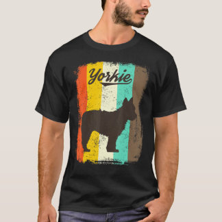 Yorkshire Terrier Hondenretro ontwerp T-shirt