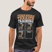 Yorkshire Terrier Hondentrainer T-shirt (Voorkant)