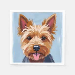 Yorkshire Terrier-hondportretschilderij Servet
