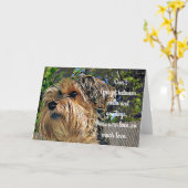 Yorkshire Terrier Huisdier Geheugen Digitale Kunst Kaart (Gele Bloem)