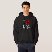 Yorkshire Terrier   I Heart New Yorkie Pun Parody Hoodie (Voorkant volledig)