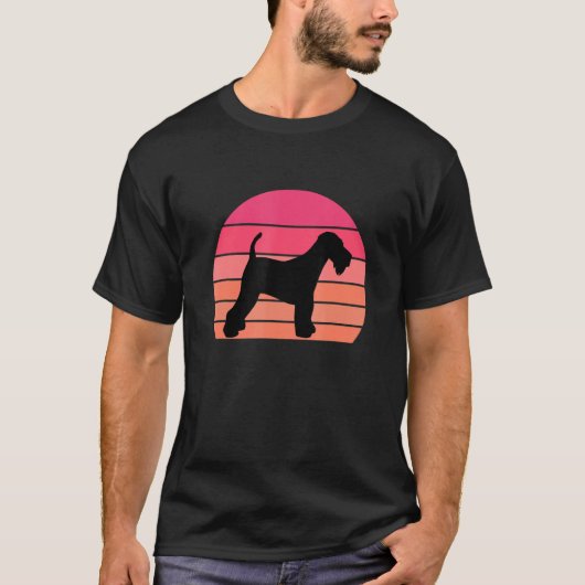 Yorkshire Terrier Idee Cool  Retro Mannen Vrouwen T-shirt (Voorkant)