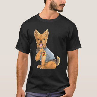 Yorkshire Terrier Ik hou van Moeder Tattoo Hond Sh T-shirt