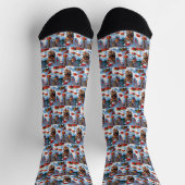 Yorkshire Terrier in de sneeuw met kerstmuts Sokken (Top)
